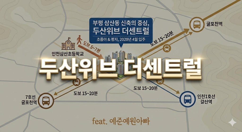 두산위브 더센트럴 부평 줍줍 기회와 투자 전망 분석 2028년 4월 입주 2 두산위브더센트럴