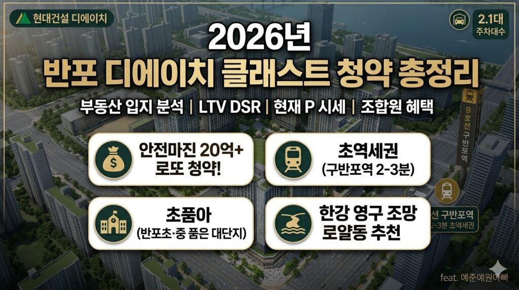 반포디에이치클래스트 청약총정리
