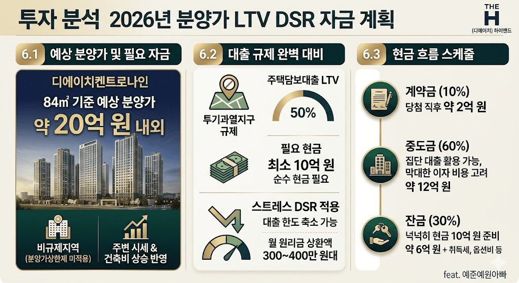 흑석동 디에이치켄트로나인 분양가 평면도 입지 분석 및 청약 전략 2026년 최신판 7 투자 분석 2026년 분양가 LTV DSR 자금 계획 이미지