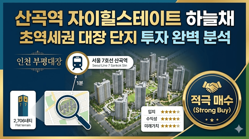 인천 부평 산곡6구역 산곡역 자이힐스테이트 하늘채 분양가 평면도 입지 총정리 2 산곡역 자이힐스테이트 하늘채 초역세권 대장단지 투자 완벽 분