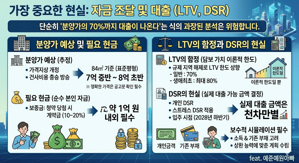 관양동 안양 에버포레 자연 e편한세상 A2BL 분양가 입지 및 청약 총정리 7 자금 조달 및 대출(LTV, DSR) 이미지