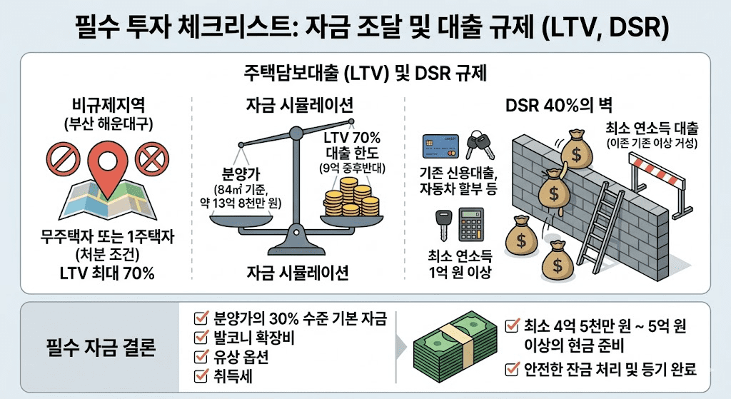 우동 베뉴브해운대 분양가 프리미엄 센텀 벡스코역 입지 분석 6 필수 투자 체크리스트(자금조달 LTV,DSR) 이미지