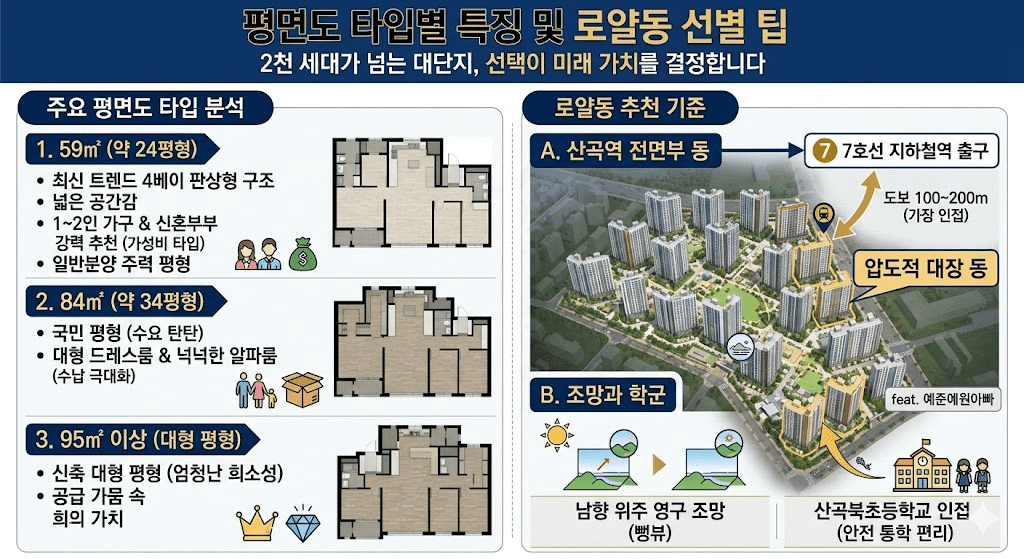 인천 부평 산곡6구역 산곡역 자이힐스테이트 하늘채 분양가 평면도 입지 총정리 5 image 15