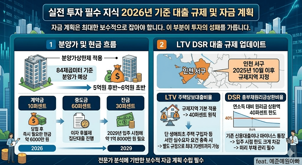 2026년 검단신도시 AB22 AB23 블록 포스코 더샵 워라밸빌리지 청약 분석 및 투자 가이드 6 2026년 기준 대출 규제 및 자금계획 이미지