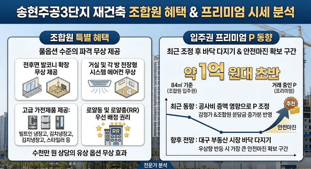 대구 상인동 상인센트럴자이 일반분양 청약 입지 호재 투자가치 총정리 6 송현주공3단지 재건축 조합원혜택&프리미엄 시세 분석 이미