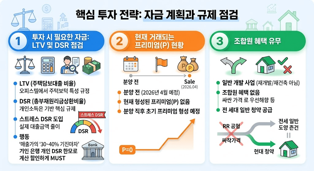 2026년 4월 분양 예정 수원 영통역 우미린 주거형 오피스텔 입지 분석 및 청약 투자 전략 7 핵심 투자 전략 : 자금 계획과 규제 점검