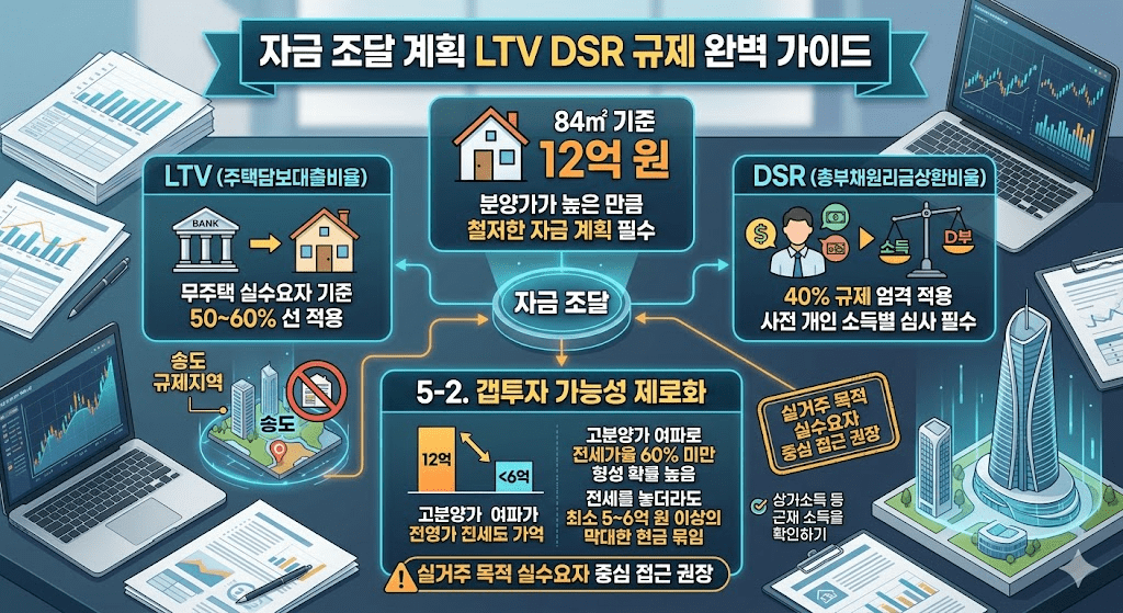 2026년 송도 더샵 그란테르 분양가 입지 분석 및 청약 전략 7 자금 조달 계획 LTV DSR 규제 완벽 가이드 이미지