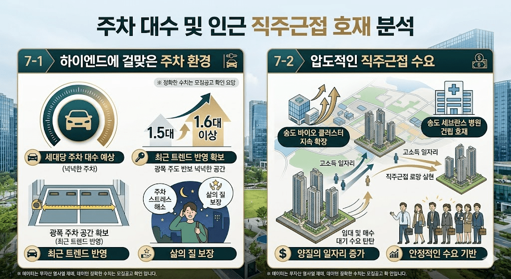 2026년 송도 더샵 그란테르 분양가 입지 분석 및 청약 전략 9 주차 대수 및 인근 직주근접 호재 분석
이미지