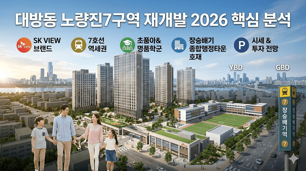 2026년 대방동 노량진7구역 재개발 입지 분석 및 투자 전망 2 image 11