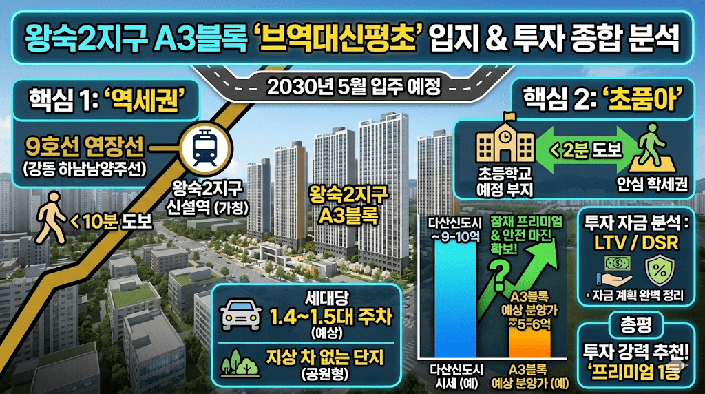 남양주 왕숙2지구 A3블록 청약 분석과 입지 전망 투자 가이드 2 왕숙2지구 A3블록 '브역대신평초' 입지&투자 종합분석 이미지