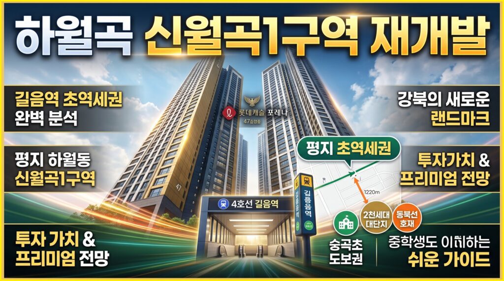 하월곡동 신월곡1구역 재개발 분양 핵심 분석 및 투자 가치 2 하월곡동 신월곡1구역 재개발 이미지