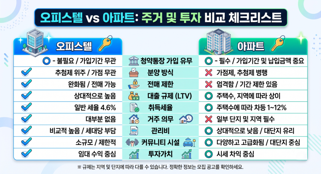 힐스테이트송파더그리드, 청약통장 없이 진짜 되나요 — 오피스텔이라는 걸 먼저 알고 보셔야 합니다 3 오피스텔아파트 차이