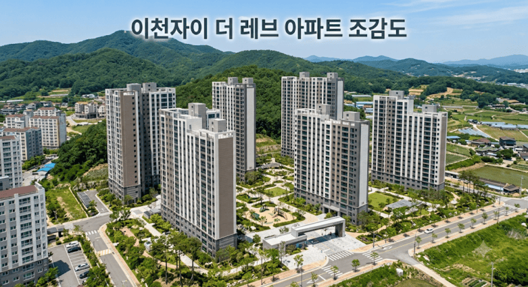 이천자이 더 레브 2차 임의공급 11세대, 신청 전에 확인할 조건과 자금계획 1 이천자이 더 레브 아파트 단지 조감도