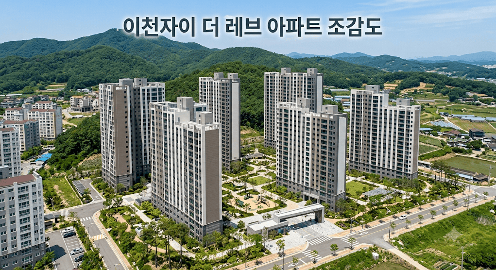 이천자이 더 레브 아파트 단지 조감도